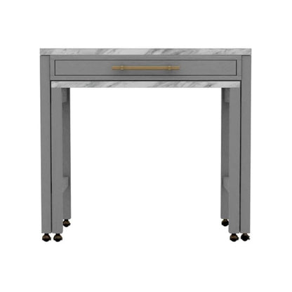 Light Gray 39" Counter Height Dining Table - Seats 4