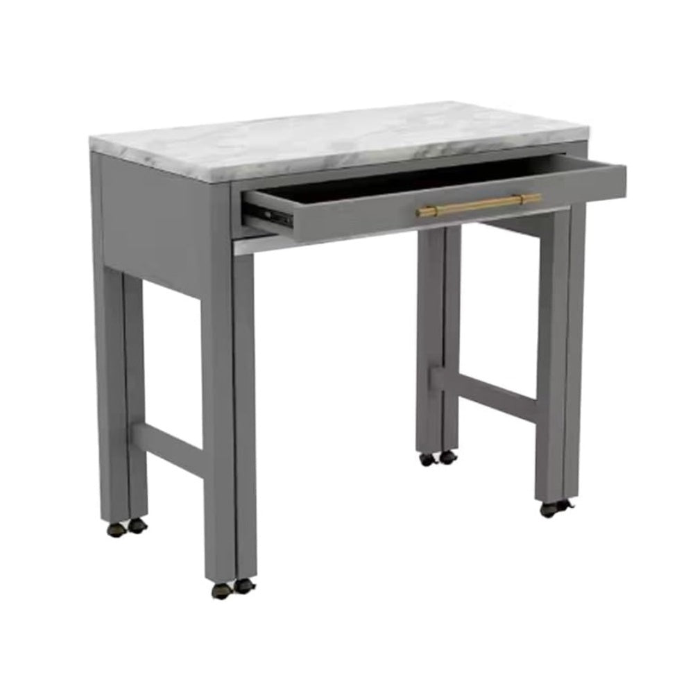 Light Gray 39" Counter Height Dining Table - Seats 4