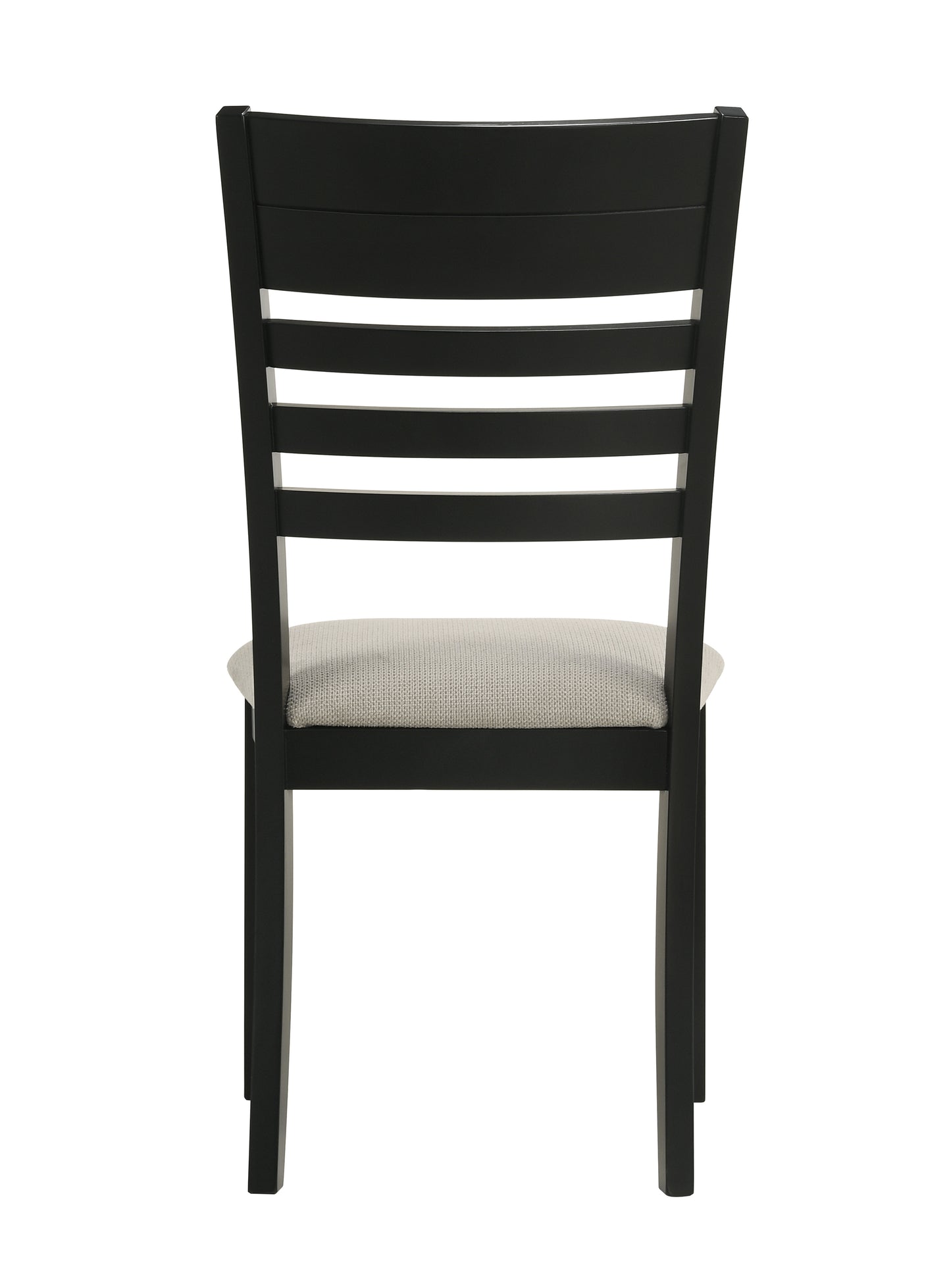 Contemporary Black Gray Dining Side Chairs - Set of 2