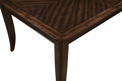 Traditional Cherry Dining Table with Extension Leaf for Kitchen and Dining Room