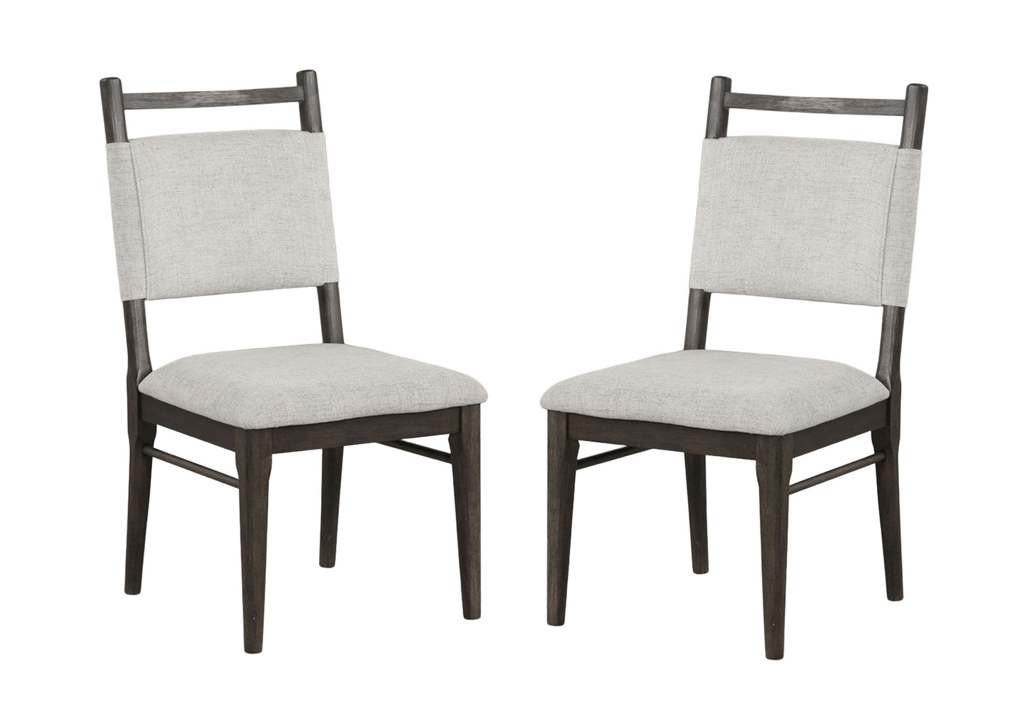 Dark Walnut Dining Chairs Set of 2 for Modern Kitchen Seating