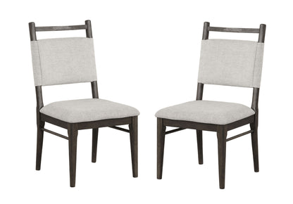 Dark Walnut Dining Chairs Set of 2 for Modern Kitchen Seating