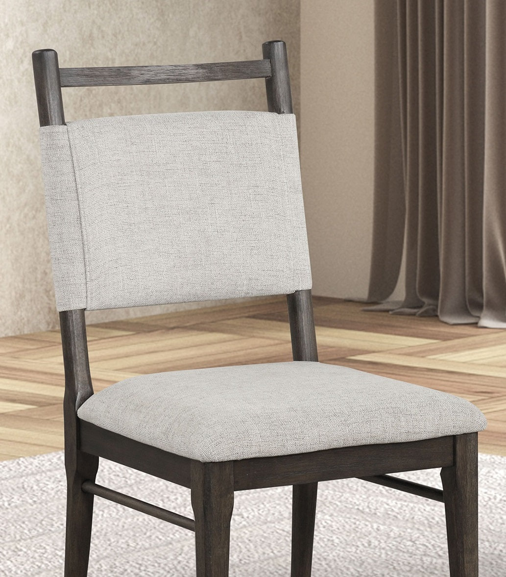 Dark Walnut Dining Chairs Set of 2 for Modern Kitchen Seating