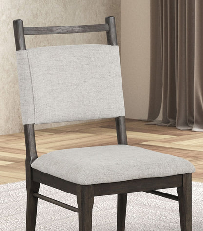 Dark Walnut Dining Chairs Set of 2 for Modern Kitchen Seating