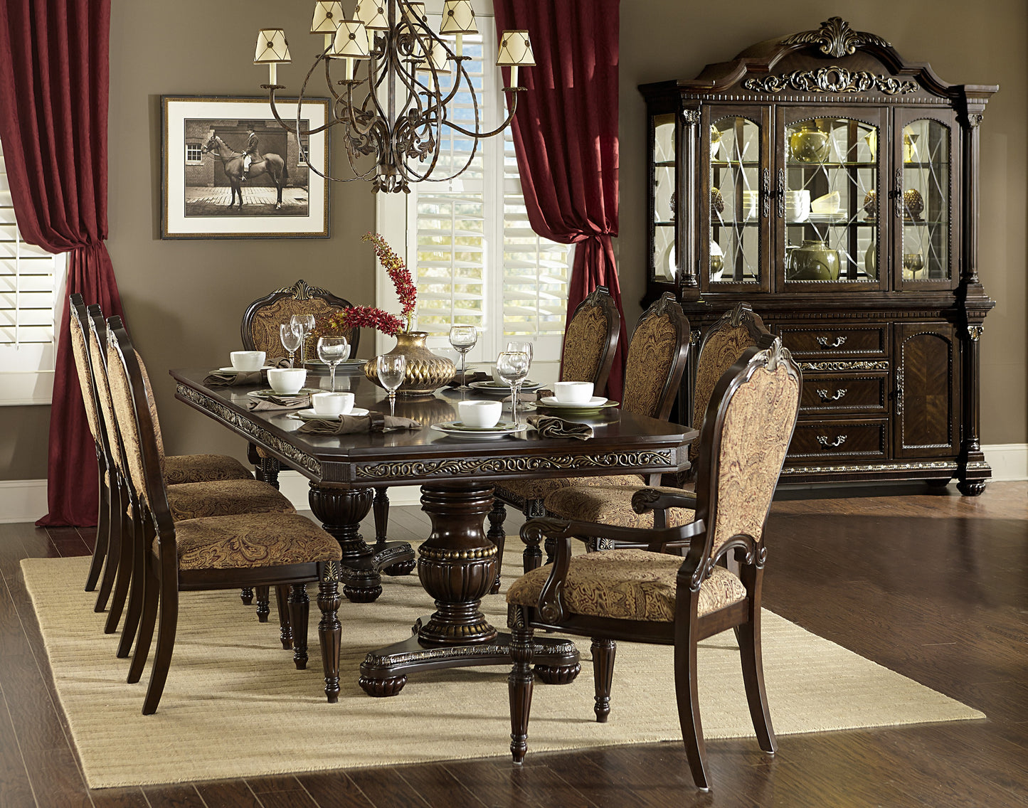 Traditional Cherry Side Chairs Set of 2 - Dining Room Furniture