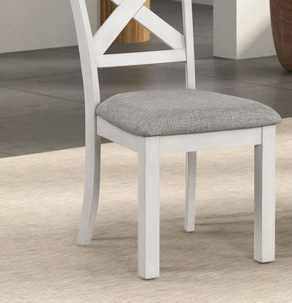 White Farmhouse Dining Chairs - 2 Piece Set