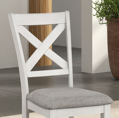 White Farmhouse Dining Chairs - 2 Piece Set
