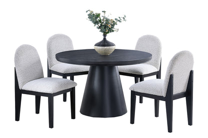 White Fabric Dining Chairs Set of 2 - Modern Style