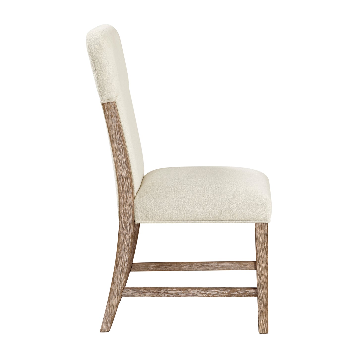 Modern Beige Wood Dining Side Chairs Set of 2 for Dining Room