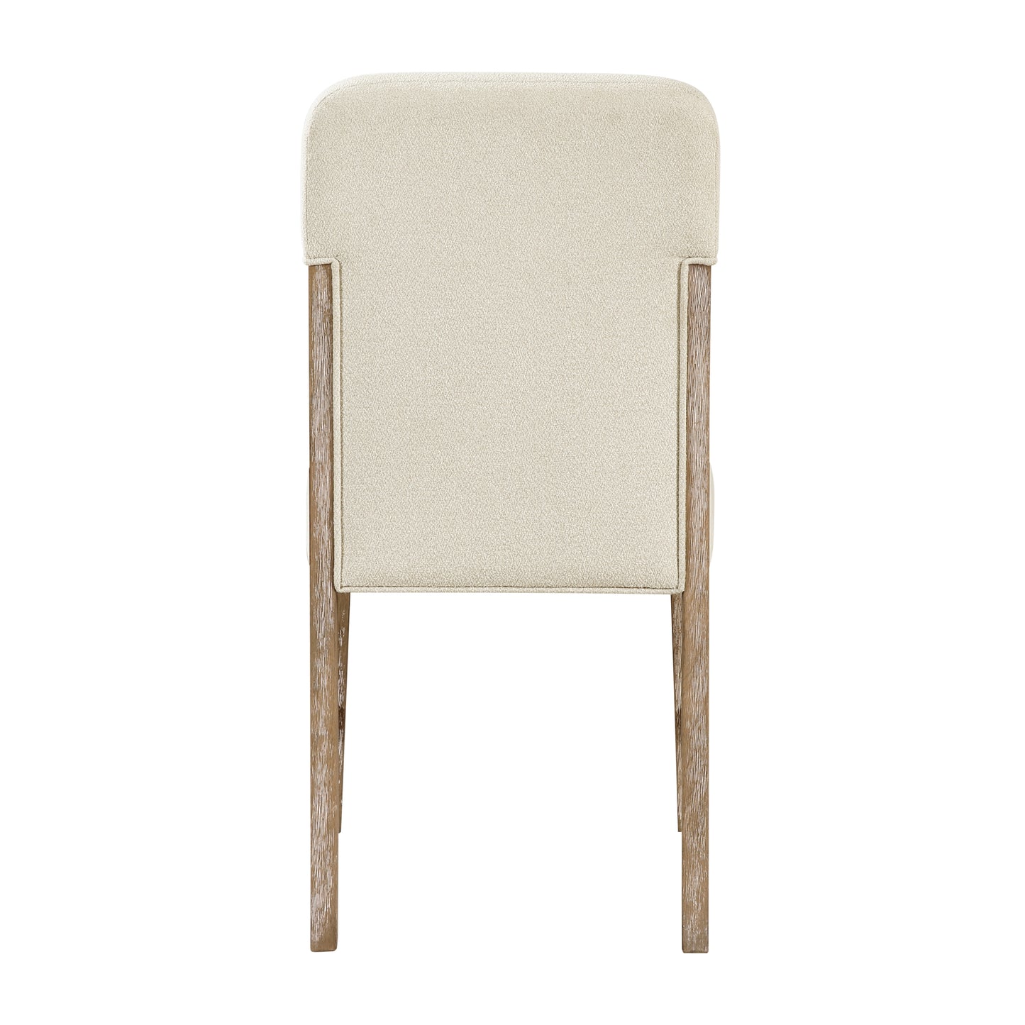 Modern Beige Wood Dining Side Chairs Set of 2 for Dining Room
