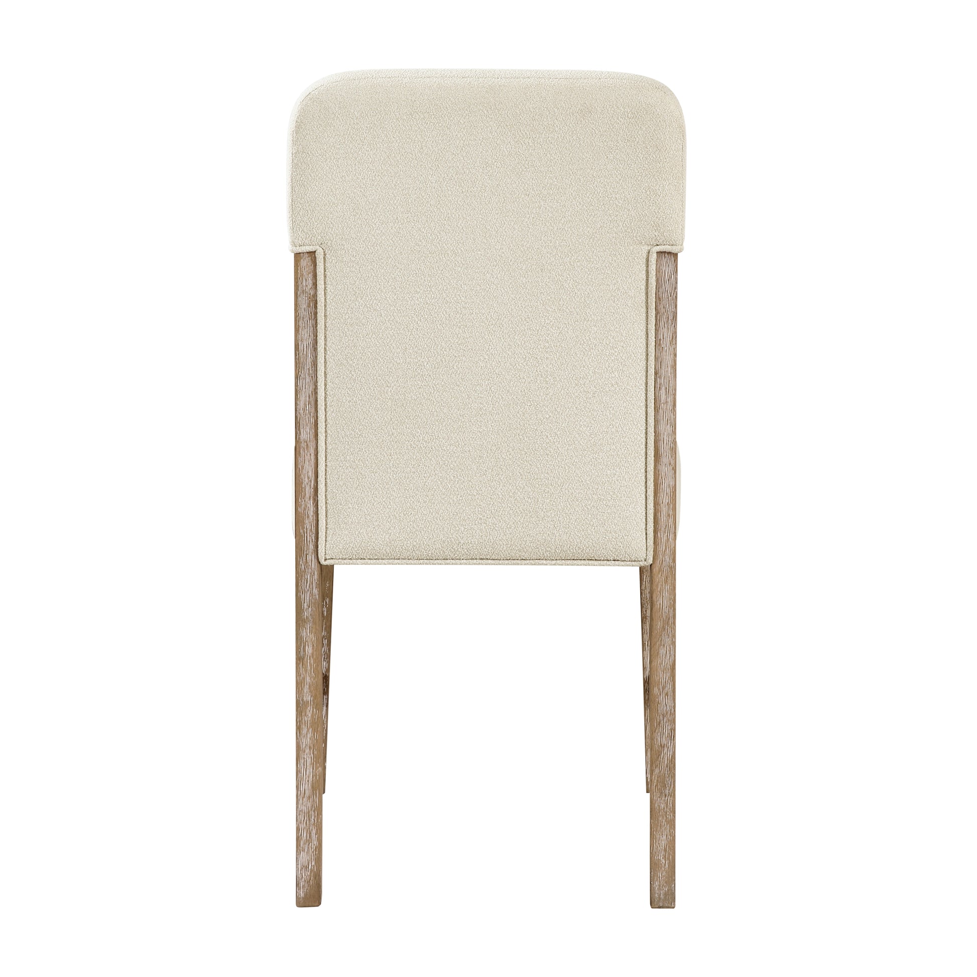 Modern Beige Wood Dining Side Chairs Set of 2 for Dining Room