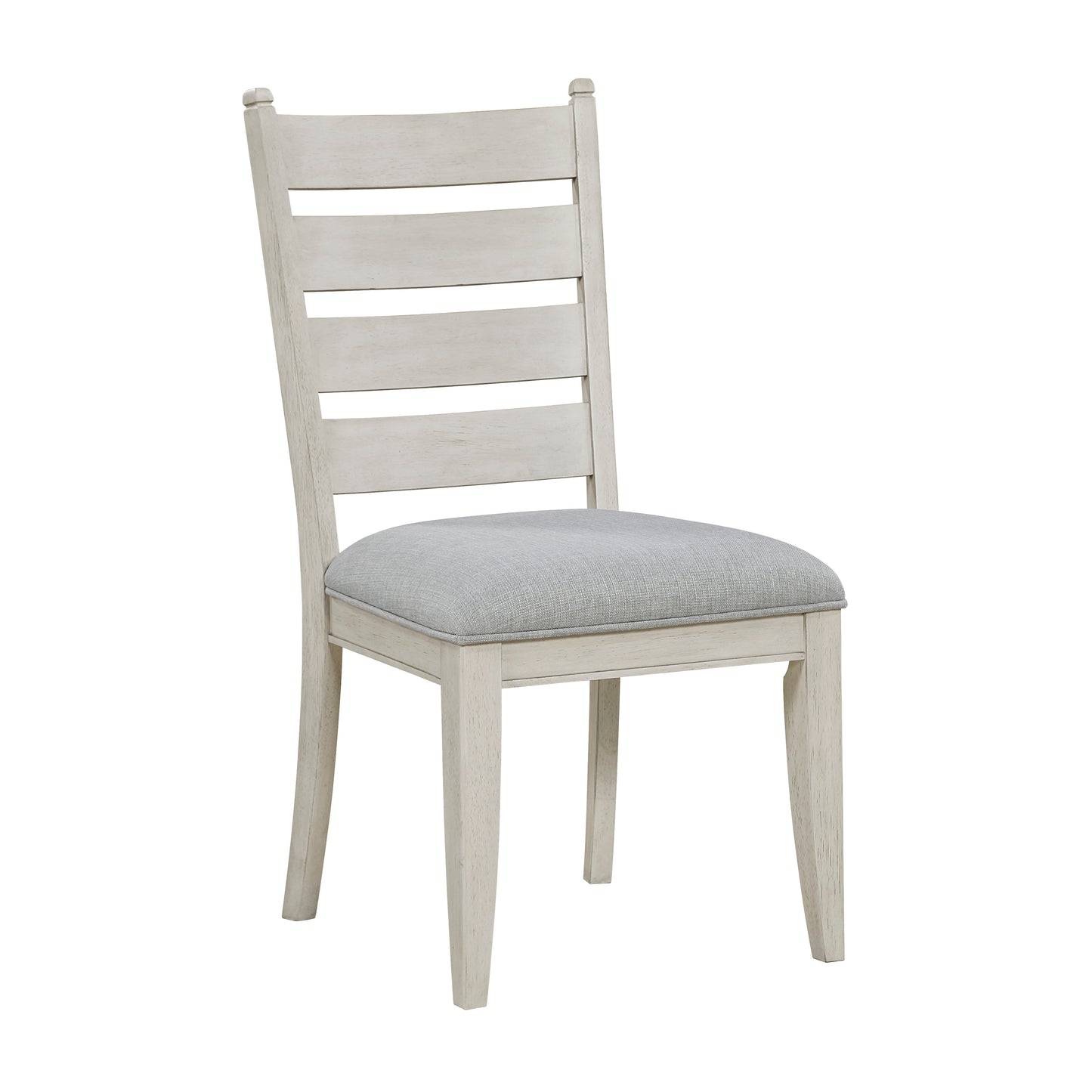 Farmhouse Dining Chairs in Antique White Wood for Casual Kitchen Decor
