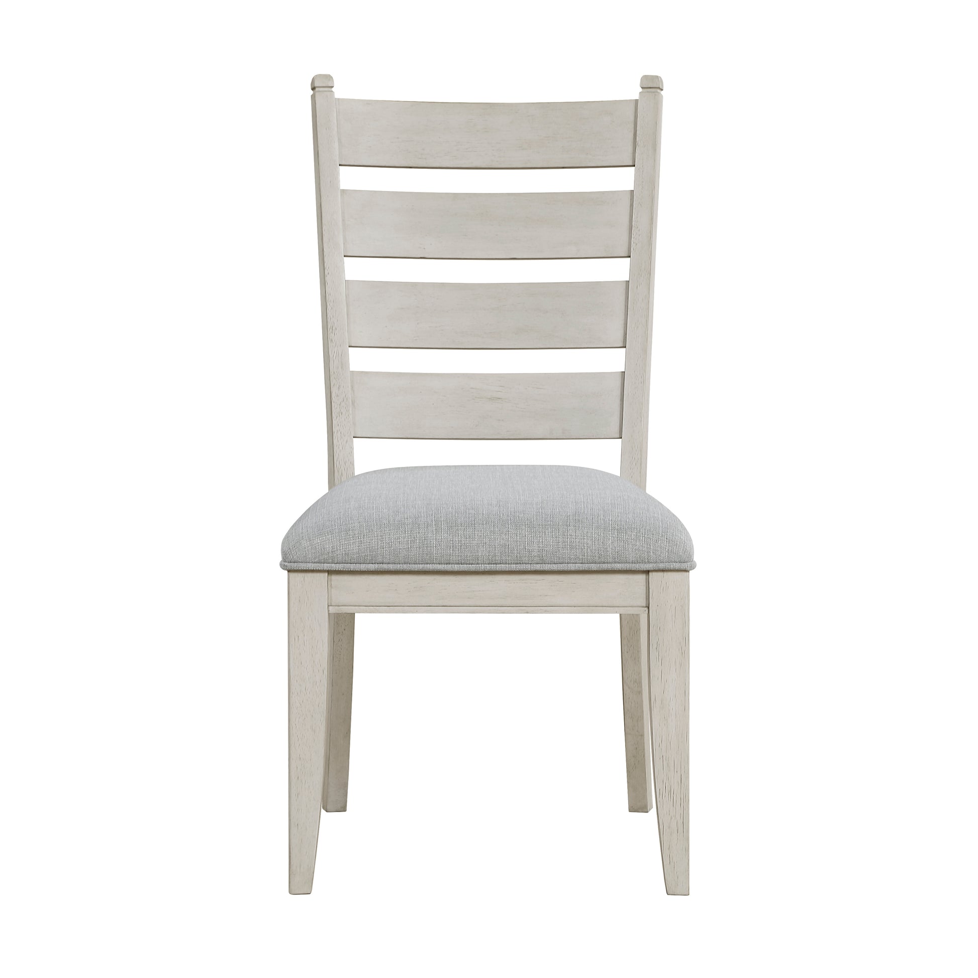 Farmhouse Dining Chairs in Antique White Wood for Casual Kitchen Decor