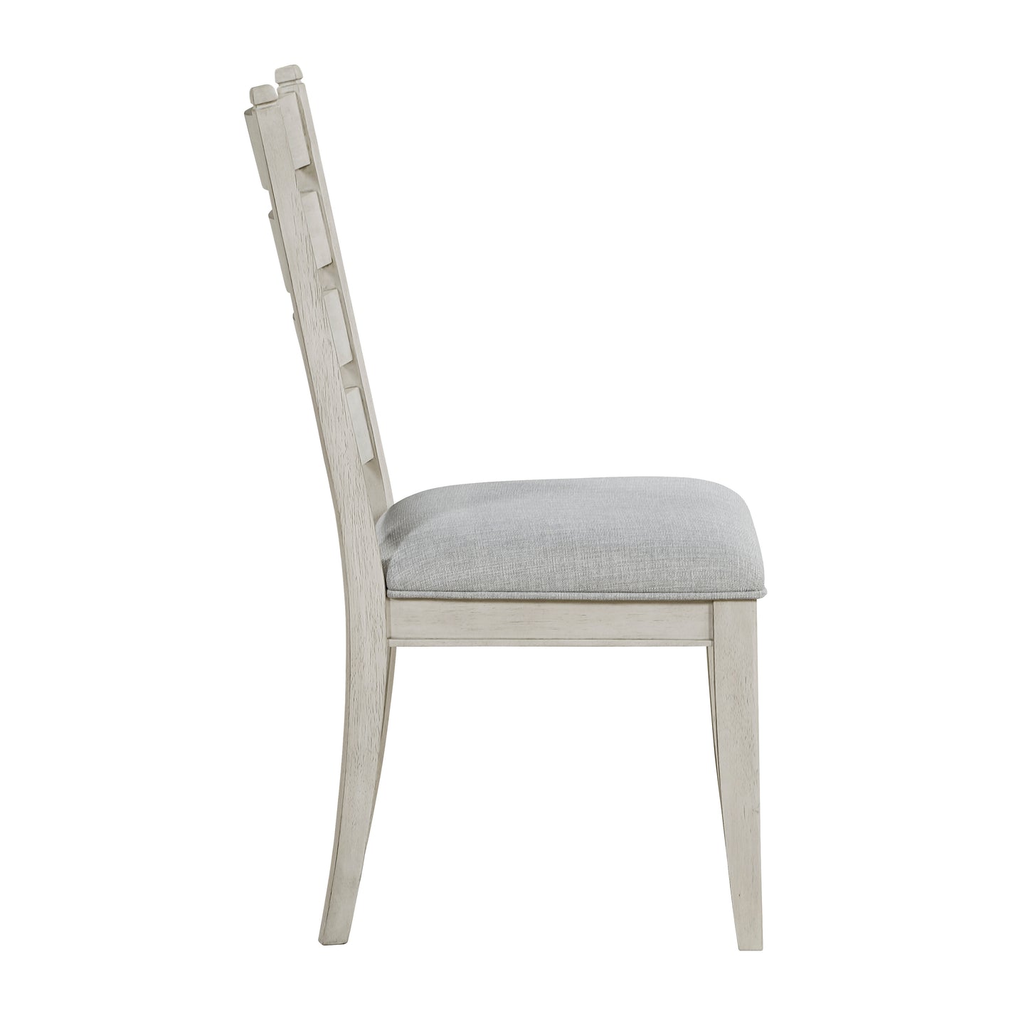 Farmhouse Dining Chairs in Antique White Wood for Casual Kitchen Decor