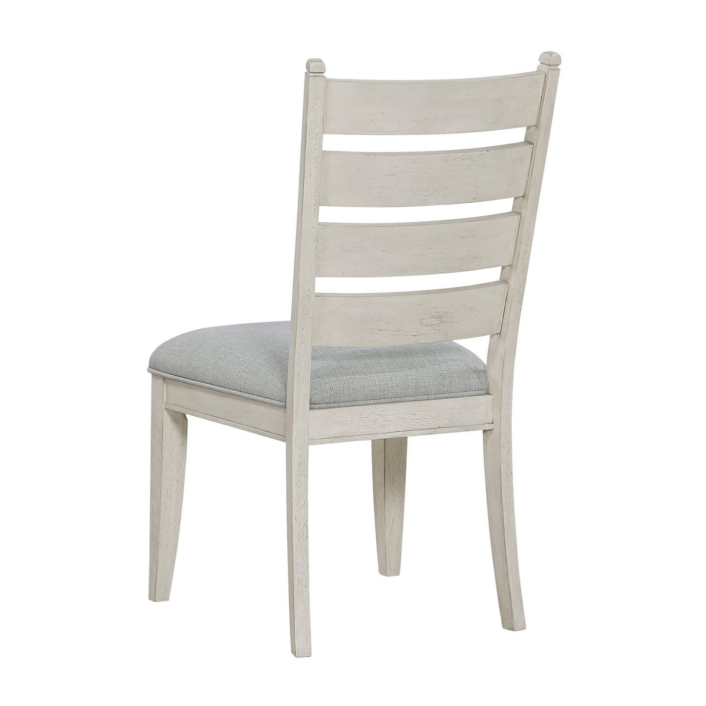 Farmhouse Dining Chairs in Antique White Wood for Casual Kitchen Decor
