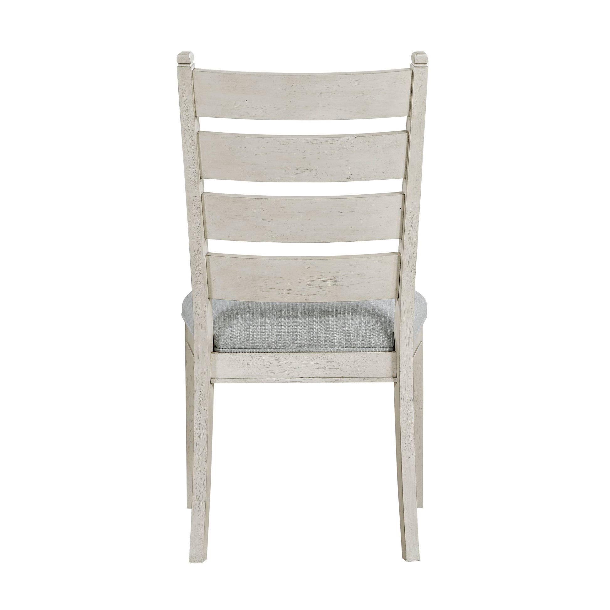 Farmhouse Dining Chairs in Antique White Wood for Casual Kitchen Decor
