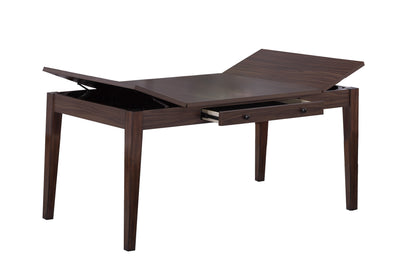 6-Person Walnut Dining Table with Lift Top