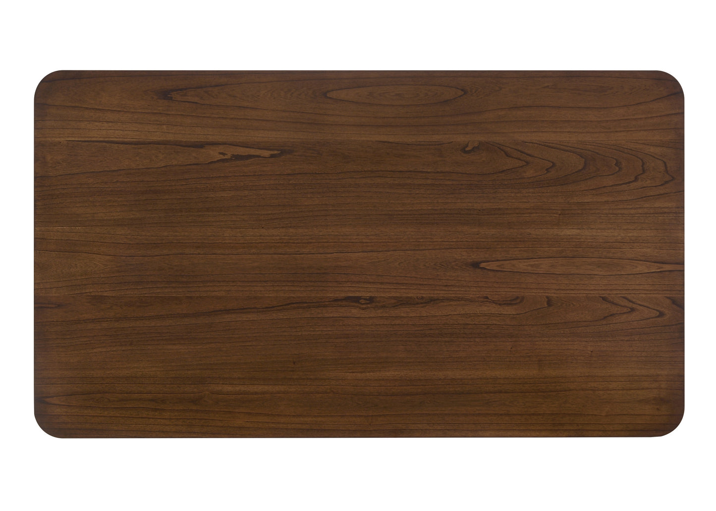 Rectangular Brown Wood Dining Table - Seats 6
