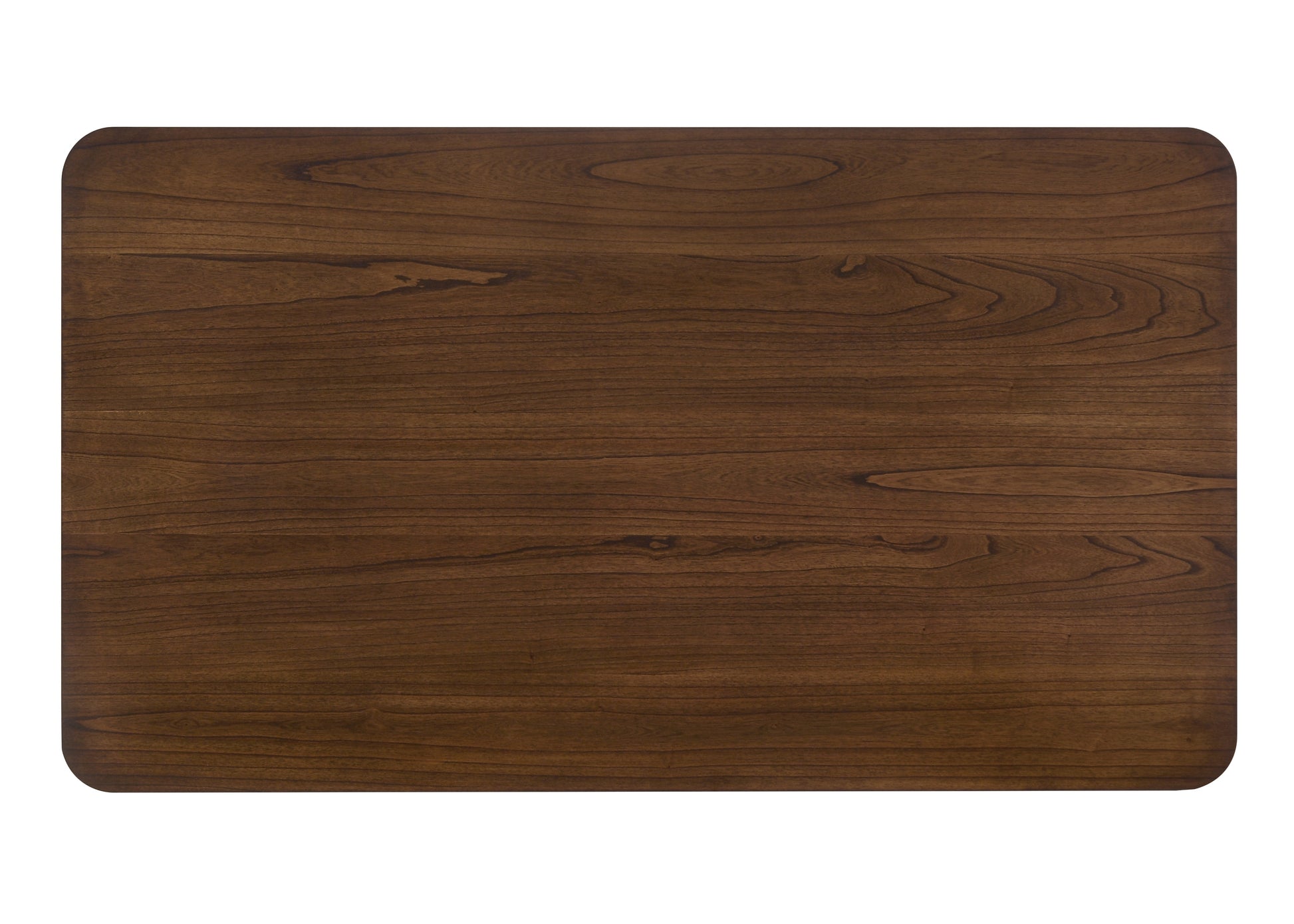 Rectangular Brown Wood Dining Table - Seats 6