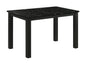 1pc Black Faux Marble Black Finish Rectangular Dining Table Wooden Dining Room Furniture Modern Contemporary