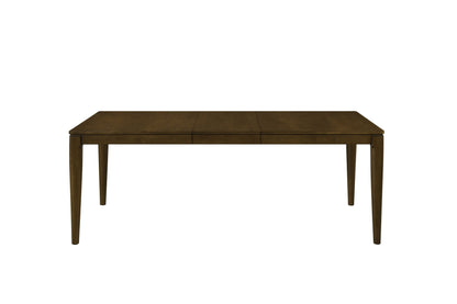 1pc Modern Rectangle Dinng Table with Self-Storing Extension Leaf Wooden Dining Furniture