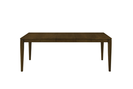 1pc Modern Rectangle Dinng Table with Self-Storing Extension Leaf Wooden Dining Furniture