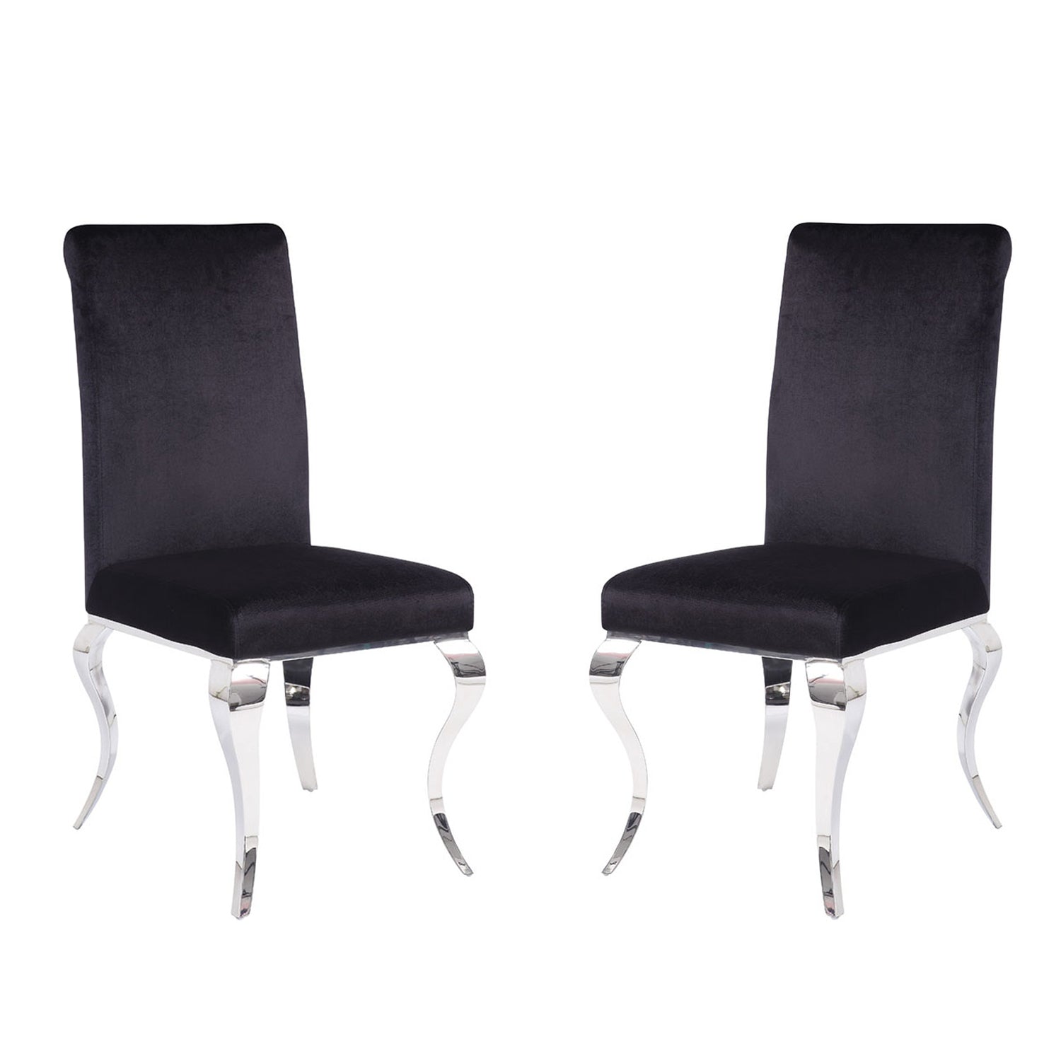 Set of 2 Fabric Upholstered Side Chairs,