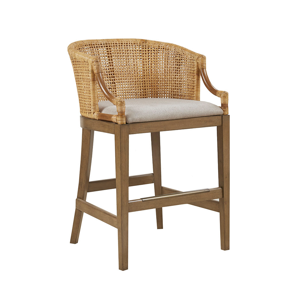 Natural Rattan Counter Stool - 23" Height