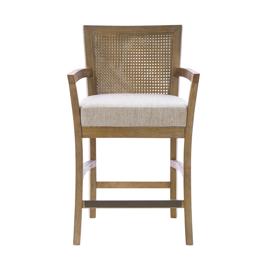 Reclaimed Natural Cane Back Counter Stool - 23" W