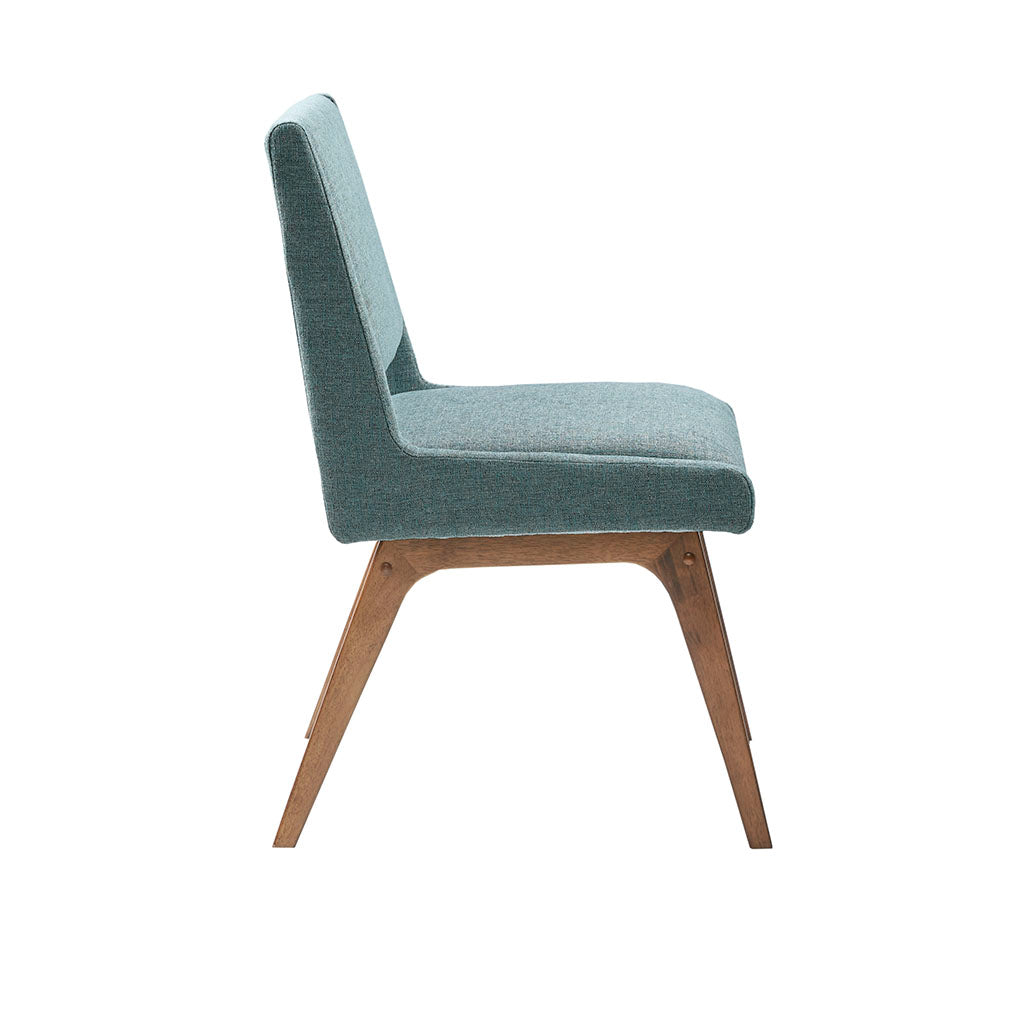 Blue Polyester Dining Chairs - Set of 2