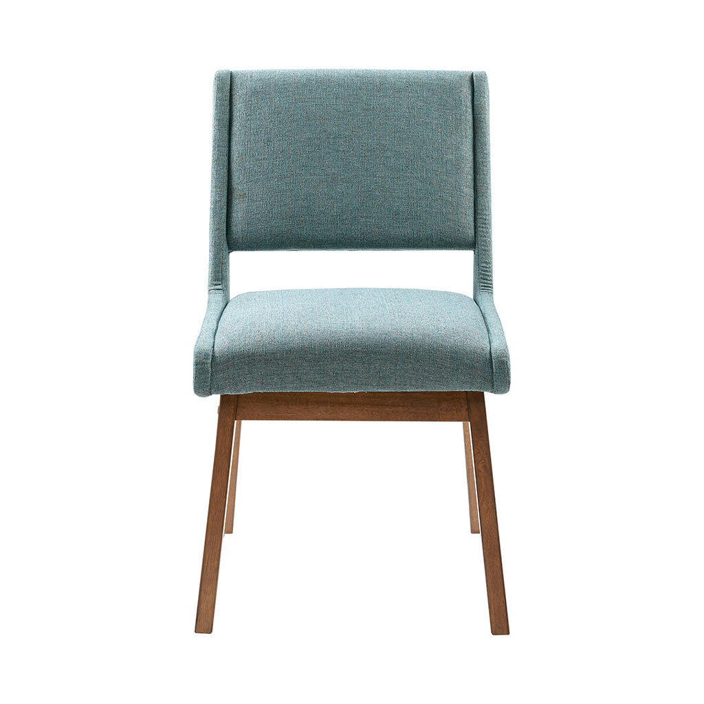 Blue Polyester Dining Chairs - Set of 2