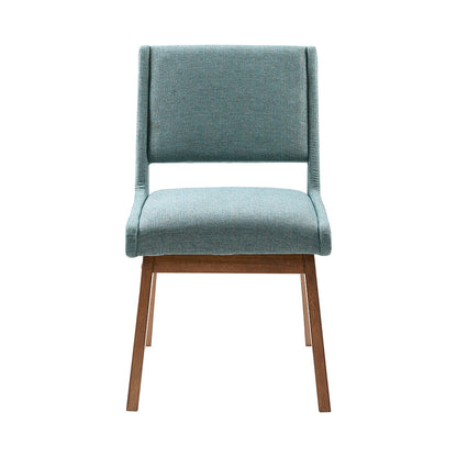 Blue Polyester Dining Chairs - Set of 2