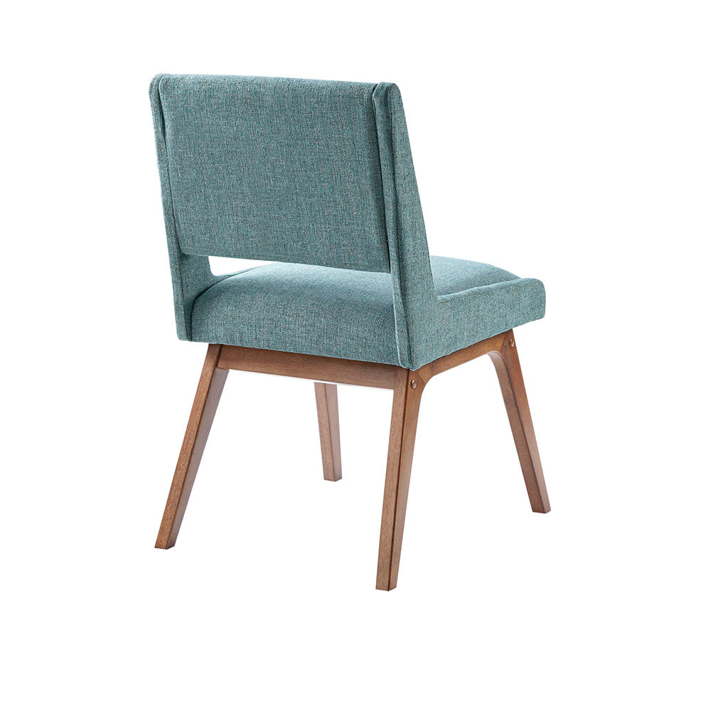 Blue Polyester Dining Chairs - Set of 2