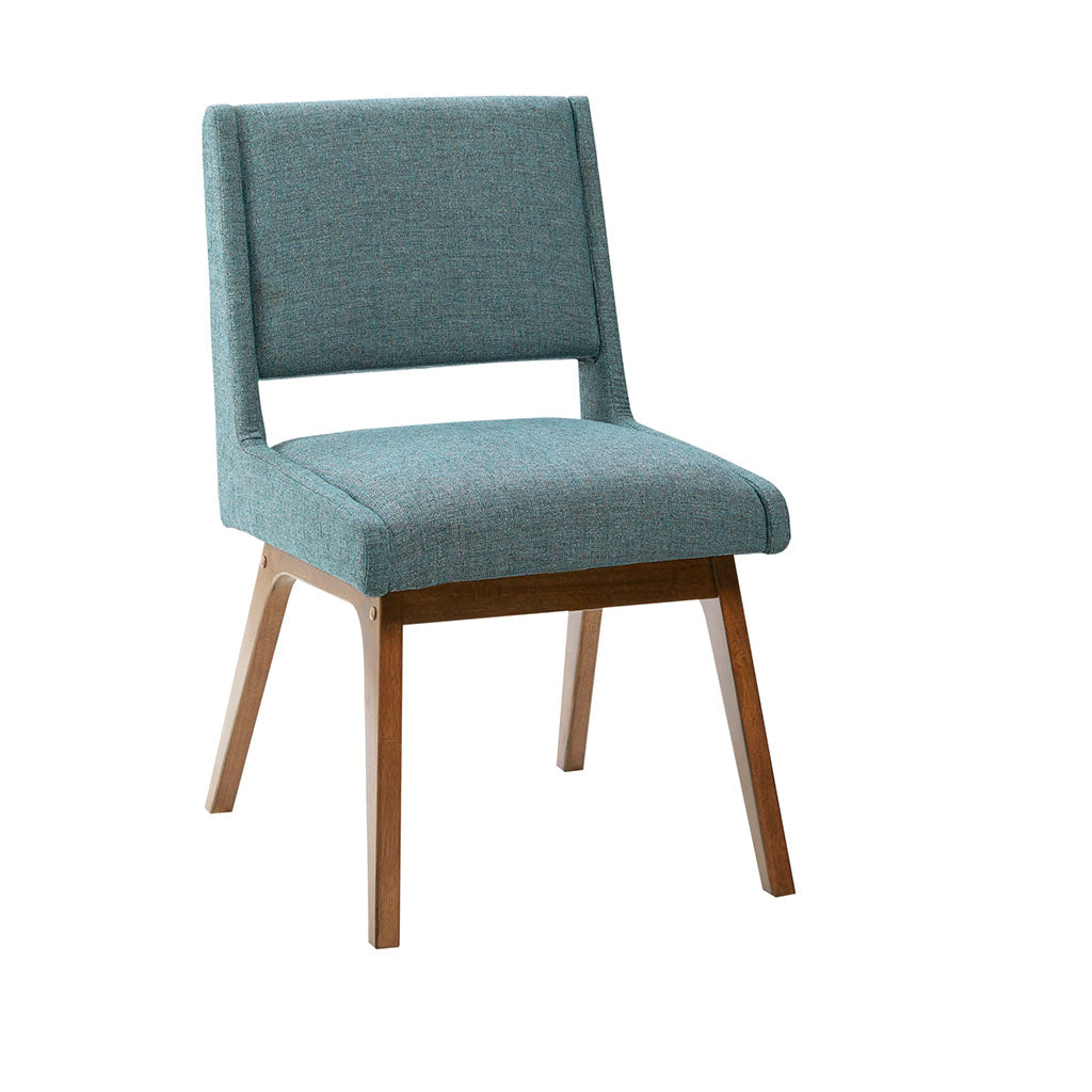 Blue Polyester Dining Chairs - Set of 2