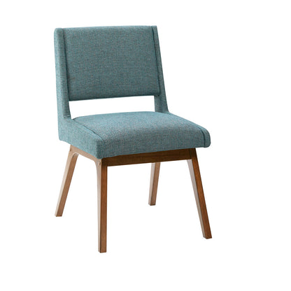 Blue Polyester Dining Chairs - Set of 2