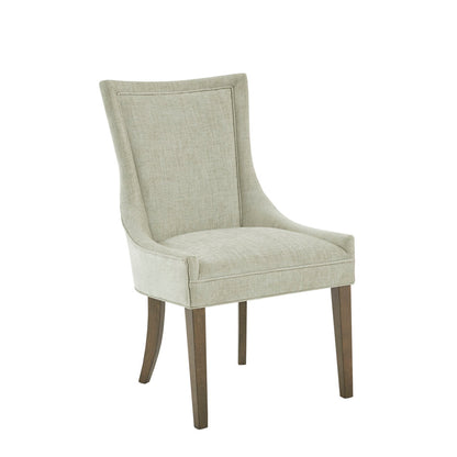 Light Green Polyester Dining Chairs Set of 2