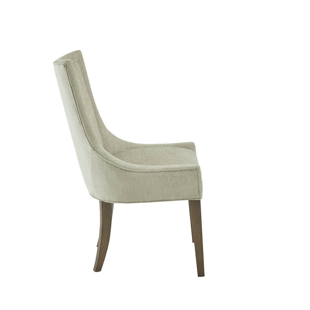Light Green Polyester Dining Chairs Set of 2