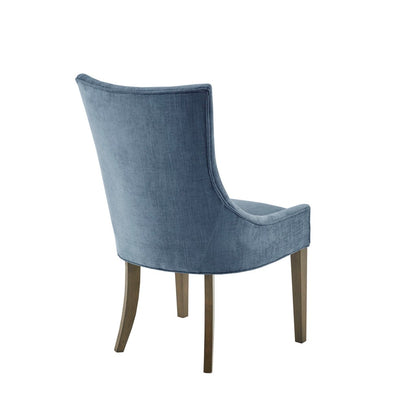 Blue Polyester Dining Chairs Set of 2 for Dining Room