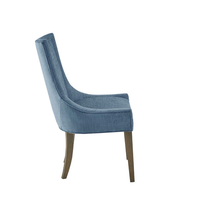 Blue Polyester Dining Chairs Set of 2 for Dining Room