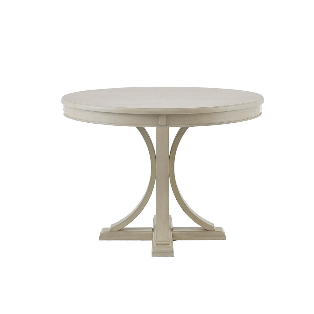 Cream Round Dining Table Seats 4-6 People