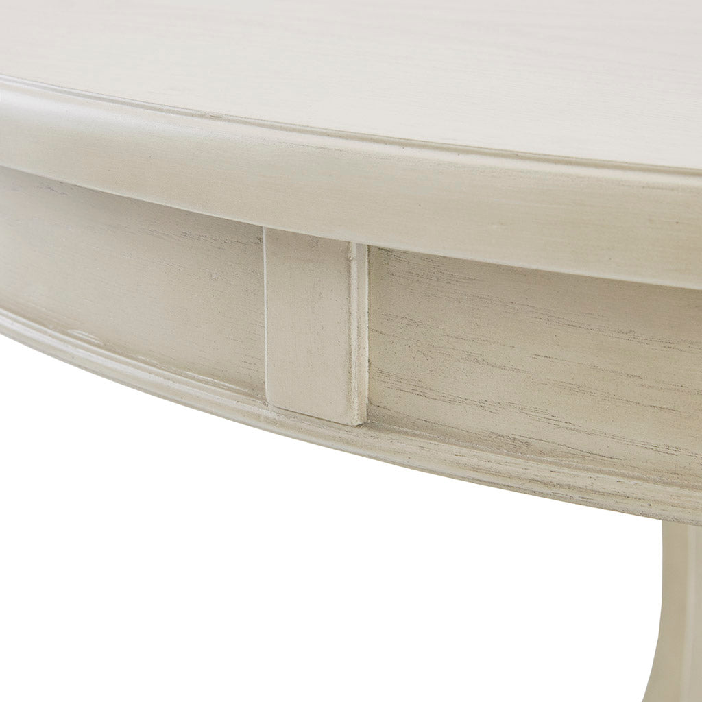 Cream Round Dining Table Seats 4-6 People
