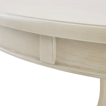 Cream Round Dining Table Seats 4-6 People