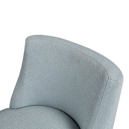 25" Upholstered Counter Stool - Blue Polyester Dining Seat