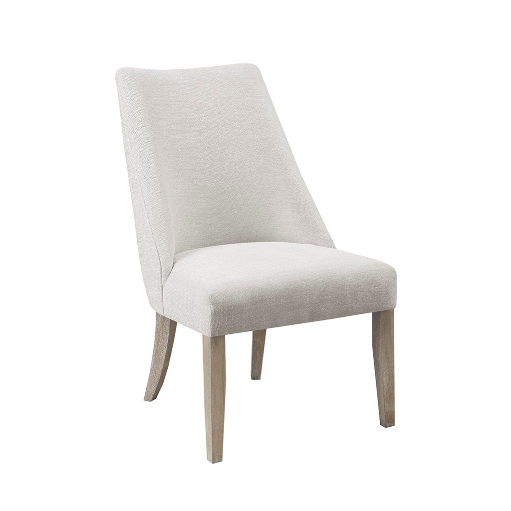 Ivory Polyester Dining Chair Set of 2