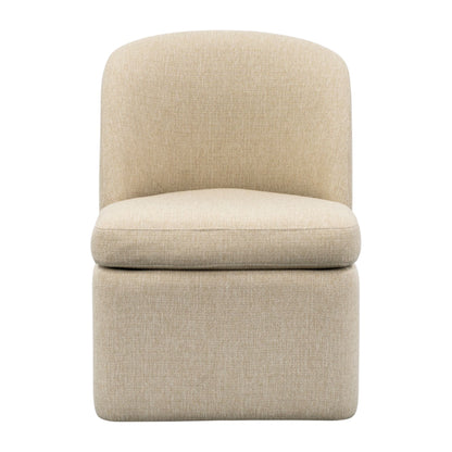 Dining Chair with castors, Taupe