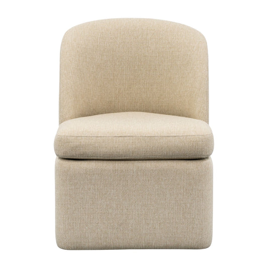 Dining Chair with castors, Taupe