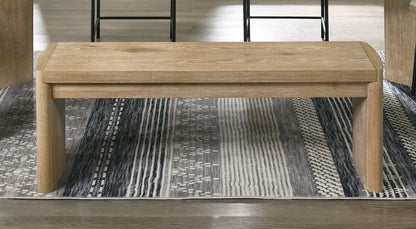 Magnus Wooden Oak Finish 50.5" Wide Dining Bench