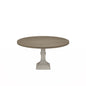 Tannen 59"W Round White and Gray Dining Table