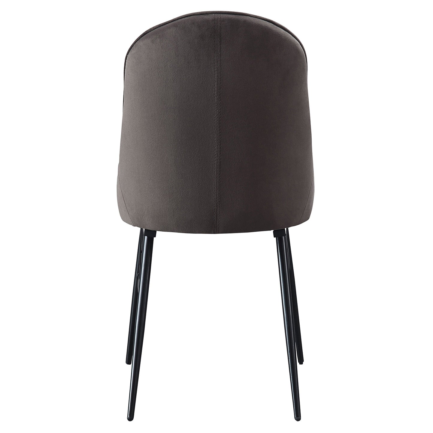 Black and Grey Tufted Dining Chairs - Set of 2 for Dining Room