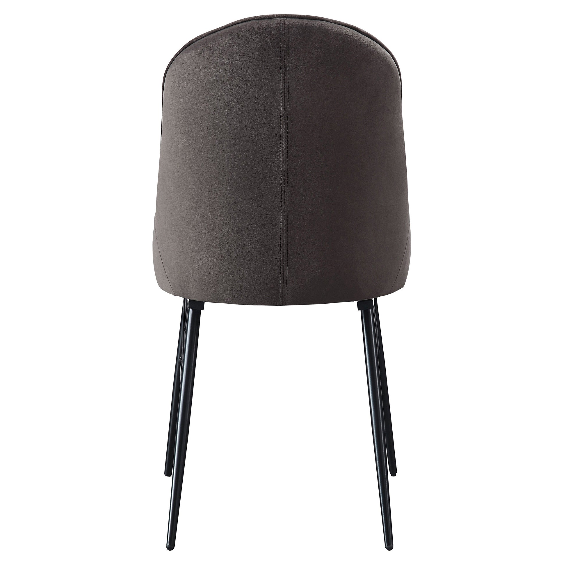 Black and Grey Tufted Dining Chairs - Set of 2 for Dining Room